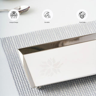 Arttdinox | Flower Longish Platter | Large | 1 Pc