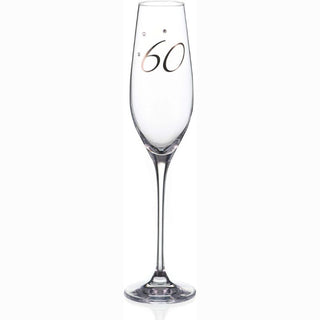 Diamante | Swarovski Champagne Flute with “60” Etched | 210 ml | 1 Pc
