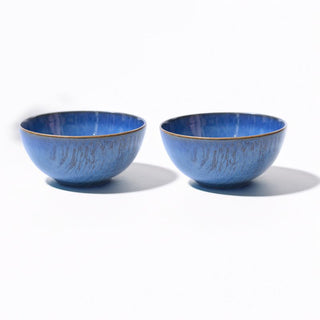 MESA | Agata Cobalto Bowl | Stoneware | 16 Cm | 780 ml | Set of 2