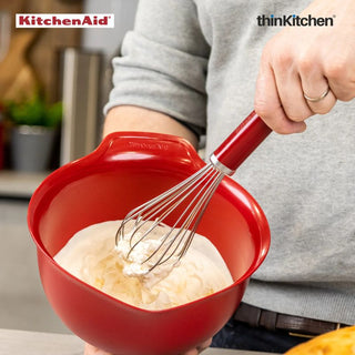 KitchenAid | Utility Whisk | Silver & Red | Stainless Steel | 1 Pc