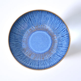 MESA | Agata Cobalto Half Plate | Stoneware | 21 Cm | Set of 6