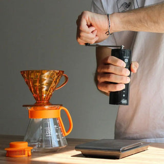 Hario | Smart G PRO Compact Hand Coffee Grinder Portable Manual Coffee Mill | Black | 24g Capacity | 1 Pc