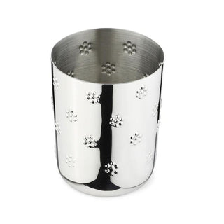 Arttdinox | Polka Flower Tumbler by Jindal | Stainless Steel | Silver |Set of 6