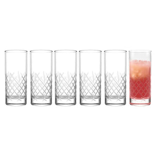 Stölzle Lausitz | New York Club Long Drink Glasses | 380 ml | Set of 6