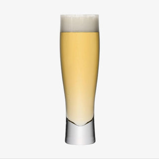 LSA International | Bar Lager Glass | 550ml | Clear  | Crystal | Set of 2