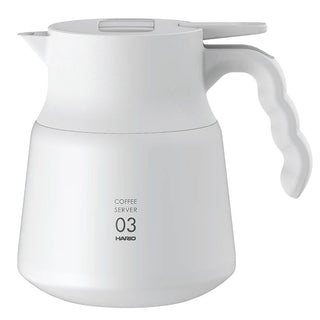 HARIO | V60 Thermal Insulation Stainless Steel Server PLUS | 800ml | White | 1PC