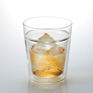 Hario | Twin Rock Glass | Double-Wall Heatproof Glass | 260ml | 1 Pc