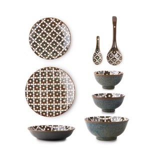 Takisso | Dinner Piece Premium Porcelain Dinnerware | Set 35 | Microwave & Dishwasher Safe