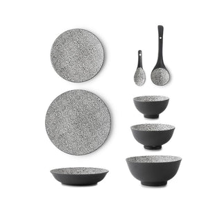 Takisso | Porcelain Dinner Set | 35 Piece Luxury Dinnerware Set | Microwave & Dishwasher Safe