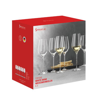 Spiegelau | Topline - White Wine Glasses | 500 ml | Crystal | Clear | Set of 6
