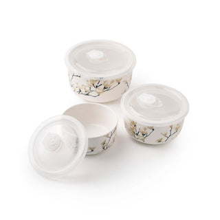 Takisso | Bowl Set  Porcelain Serving Bowls | Set of 3 | Microwave & Dishwasher Safe