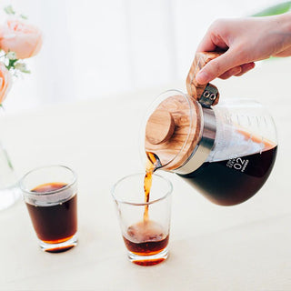 HARIO | Coffee Server Olive Wood | 600ml | Heatproof Glass | 1PC