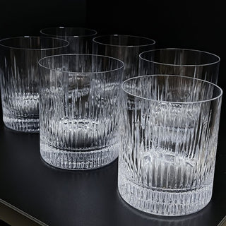 Āvaas | Crownline Whisky Glass | 380 ml | Crystal | Clear | Set of 6