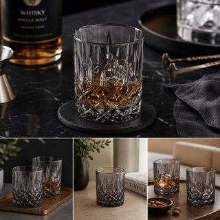 Nachtmann | Noblesse Color Smoke Whisky Tumbler | 295 ml | Crystal | Set of 6