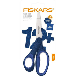 Fiskars | School Scissors (Left-Handed) | 18 cm | Glitter Blue