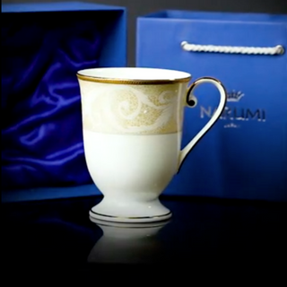 Narumi | Gift Box - Nocturne Golden | Bone China | White & Gold | Single Cup