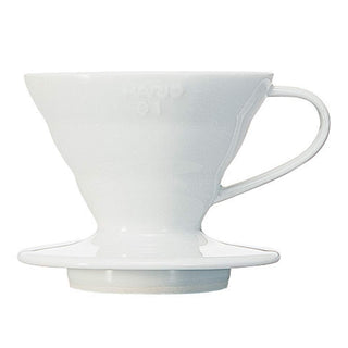 HARIO | V60 Coffee Dripper | Size 01 | Ceramic | White | 1 pc