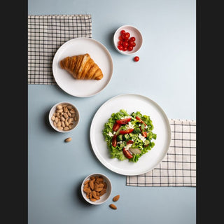 Takisso | Opal Glass Dinner Set | 18 Pieces | Chip Resistant | Microwave & Dishwasher Safe