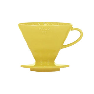 HARIO | V60 Dripper Ceramic 02 Yellow | Pour Over Coffee Dripper | 2–4 Cups