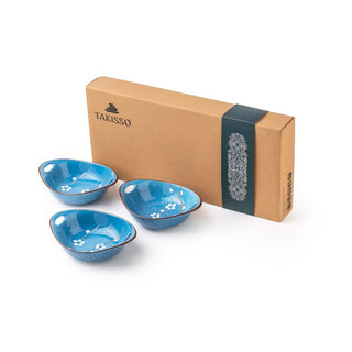 Takisso | Bowl Set  Porcelain Serving Bowls | Set of 3 | 320 ML | Microwave & Dishwasher Safe