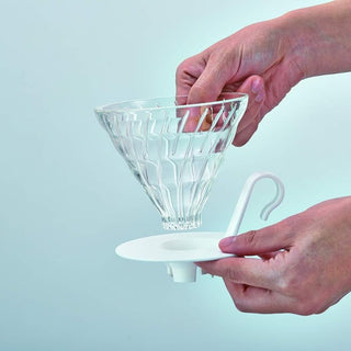 HARIO | V60 Glass Coffee Dripper White | 01 Size | 1 Pc