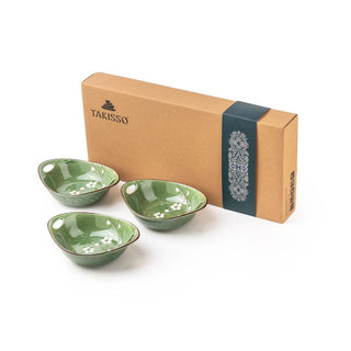 Takisso | Bowl Set  Porcelain Serving Bowl Set | Set of 3 | 320 ML | Microwave & Dishwasher Safe