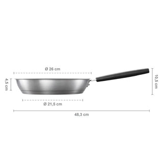 Fiskars | Face Stainless Steel Frying Pan | 26 cm