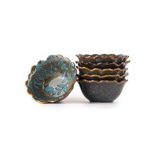 Takisso Bowl Set Porcelain Serving Bowls | Set of 6 | 280 ML | Microwave &amp; Dishwasher Safe