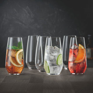 Spiegelau | Authentis Casual - Summer Drink Tumblers | 550 ml | Crystal | Clear | Set of 6
