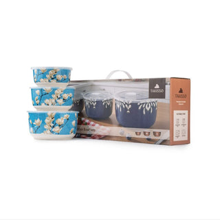 Takisso | Bowl Set Porcelain Mixing & Serving Bowls | Set of 3 | Microwave & Dishwasher Safe