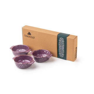 Takisso | Bowl Set  Porcelain Serving Bowls | Set of 3 | 350 ML | Microwave & Dishwasher Safe