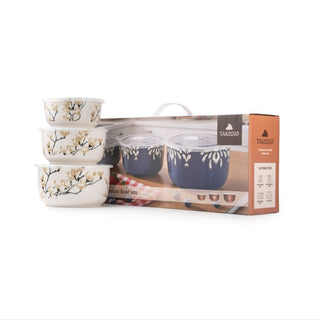 Takisso | Bowl Set  Porcelain Serving Bowls | Set of 3 | Microwave & Dishwasher Safe