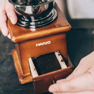 Hario | Coffee Mill Standard Manual Ceramic Burr Coffee Grinder | Wooden Handle | 1 Pc