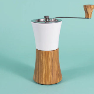 Hario | Ceramic & Olive Wood Coffee Mill Wood N Manual Coffee Grinder | 30g Capacity | 1 Pc