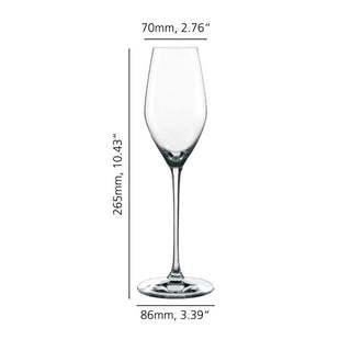 Spiegelau | Topline - Champagne Flutes | 300 ml | Crystal | Clear | Set of 6