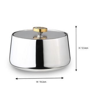 Arttdinox | Deco Serving Bowl Medium | Silver | 1 Pc