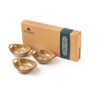 Takisso | Bowl Set  Porcelain Bowls | Set of 3 | 320 ML | Microwave & Dishwasher Safe