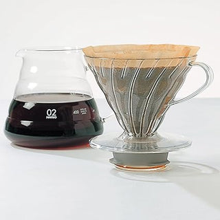 Hario | V60 Coffee Server | 360 ml | Heat-Proof Glass | Transparent Black