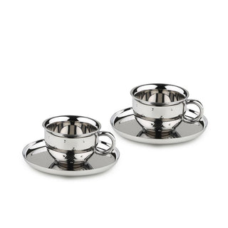 Arttdinox | Polka Cup &amp; Saucer | Set of 2 | Elegant Tea and Coffee Cup Set