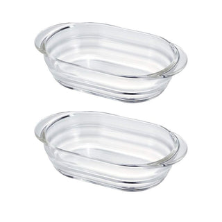 Hario | Heatproof Gratin Plate | 600ml | 2-Piece Baking Dish Set