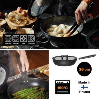 Fiskars | Face Sauté Pan | 2.8L | 26 cm | With Lid