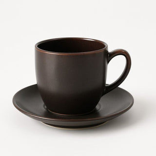 MESA | Brown Metallic 2Cup & 2Saucer  | Set of 4