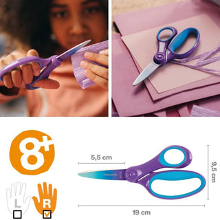 Fiskars | Big Kids Scissors | 15 cm | Ombre Purple & Blue