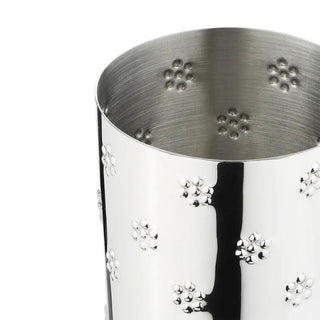 Arttdinox | Polka Flower Tumbler by Jindal | Stainless Steel | Silver |Set of 6