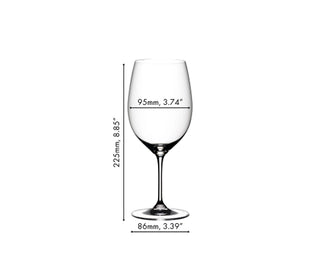 Riedel | Vinum - Cabernet Sauvignon/Merlot | 610 ml | Clear | Crystal | Set Of 8