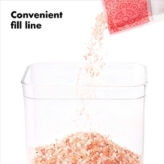 OXO | Pop Container | Big Square  - Mini | 1 Litre | BPA-Free Plastic | Clear | 1 pc