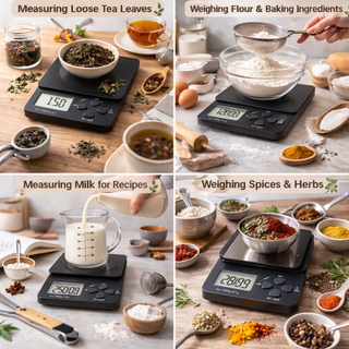 AltVibes | Coffee Scale | 0.1g Precision Digital Scale | Black | 1 Pc