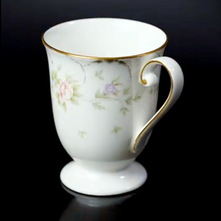 Narumi | Gift Box - Remembrance Flower Cups | Bone China | White with Floral Print | Single Cup