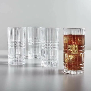 Nachtmann | Highland | Square Long Drink Tumblers | 475 ml | Crystal | Set of 6