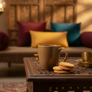 Fujitake | Laps Series - Burnt Sienna Coffee Mug | Brown | Ceramic | 220 ml | 1 Pc